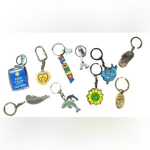 Ten Travel KeyChains (Used - Good Condition) 🌴🐬✨